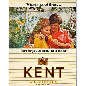 Kent Cigarettes "What a good time. . . for the good taste of Kent" Print Ad 1970